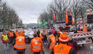 Rassemblement des manifestants à Rouen