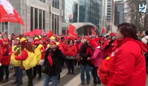 Manifestation du non-marchand à Bruxelles