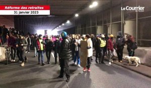 VIDÉO. À Angers, Les manifestants font du bruit dans le tunnel des voies des berges