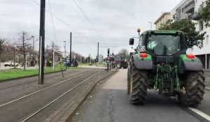 VIDEO. Grève du 31 janvier : une dizaine de tracteurs rejoignent le centre de Nantes