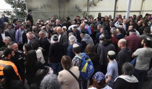 Funérailles d'une victime de l'attaque contre une synagogue à Jérusalem-Est