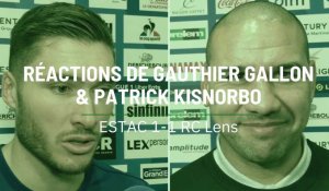 Estac - RC Lens : les réactions de Gauthier Gallon & Patrick Kisnorbo