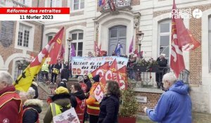 Manifestation du 11 février. « Du pain pour nos aînés ! » : le parvis de la mairie de Lisieux envahi
