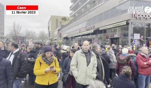 VIDEO. Manifestation du 11 février à Caen : regroupement devant les Rives de l'Orne