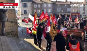 VIDÉO. Manifestation du 11 février : plus de 1 200 personnes à Bressuire contre la réforme des retraites 