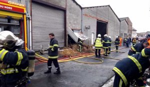 Incendie aux ateliers municipaux de Vieux-Condé