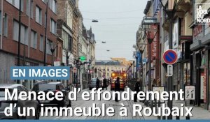 Menace d'effondrement Grande-Rue à Roubaix