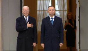 Biden accueilli par son homologue polonais à Varsovie
