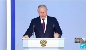 Dans son discours, Vladimir Poutine accuse l'Occident de vouloir "en finir" avec la Russie