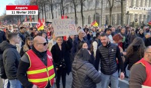 VIDÉO. Manifestations du 11 février. 16 000 personnes contre la réforme des retraites à Angers selon les organisateurs 