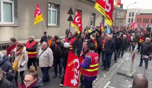 Manifestation contre les retraites à Epernay