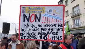 Manifestation contre la réforme des retraites à Dieppe le jeudi 16 février 2023