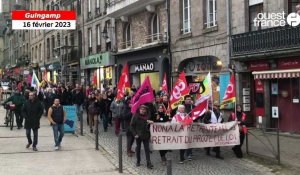 Réforme des retraites. 1 400 personnes défilent dans les rues de Guingamp