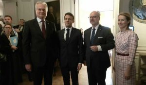 Conférence de Munich sur la sécurité: Emmanuel Macron rencontre ses homologues baltes