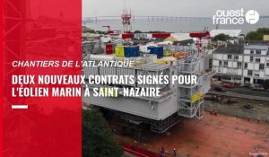 VIDEO. Commande de deux sous-stations électriques pour éoliennes en mer aux Chantiers de l'Atlantique de Saint-Nazaire