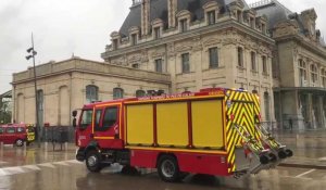 Opération de secours sur les voies en gare de Saint-Omer