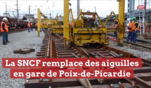 La SNCF remplace des aiguilles en gare de Poix-de-Picardie: pas de train pendant quatre week-ends