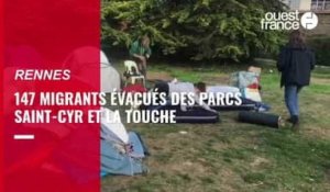Rennes. 147 migrants évacués des parcs Saint-Cyr et La Touche, ce mercredi matin