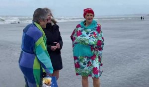 À Wimereux, belle ambiance pour le bain de l’an !