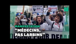 Grève des médecins : les généralistes manifestent pour la consultation à 50 euros