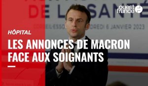 VIDÉO. Emmanuel Macron a présenté ses vœux aux acteurs de la santé