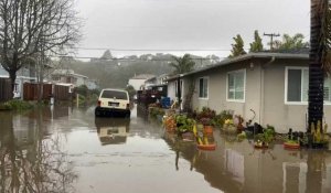 Tempête en Californie : des rues inondées dans le comté de Santa Cruz