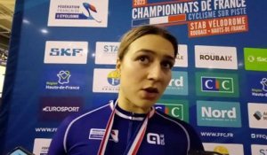 Piste - Championnats de France - Roubaix 2023 - Mathilde Gros : "Si ça peut donner envie aux jeunes femmes de faire du sprint"