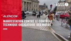 VIDÉO. Plus de 200 motards manifestent à Alençon contre le contrôle technique obligatoire