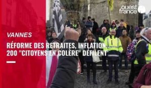 VIDÉO. Réforme des retraites, inflation, crise de l'énergie : 200 Gilets jaunes et citoyens en colère défilent à Vannes