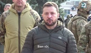 "Nous sommes prêts pour la paix" affirme Zelensky depuis Kherson