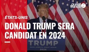 VIDÉO. États-Unis : Donald Trump officialise sa candidature pour la présidentielle américaine de 2024