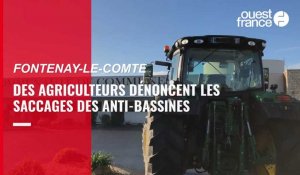 VIDÉO. En Vendée, des agriculteurs dénoncent les saccages des anti-bassines