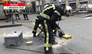 VIDEO. Menace d’effondrement dans le centre de Rennes : les pompiers interviennent