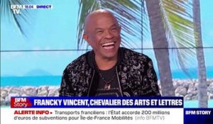 Zapping du 07/12 : Francky Vincent nommé Chevalier des Arts et des Letttres