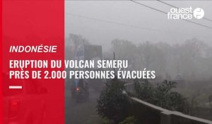 VIDÉO. En Indonésie, l'éruption du volcan Semeru met 2 000 personnes en fuite