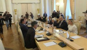 Moscou:le ministre russe des Affaires étrangères Sergueï Lavrov reçoit son homologue azerbaïdjanais