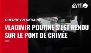 VIDÉO. Guerre en Ukraine : Vladimir Poutine s’est rendu sur le pont de Crimée 