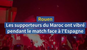 À Rouen, les supporteurs du Maroc ont vibré pendant le match face à l'Espagne