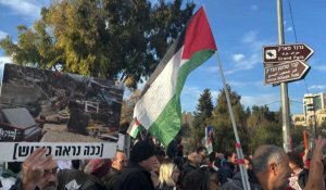 Palestiniens et Israéliens protestent contre des mesures du gouvernement Netanyahu