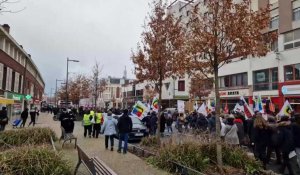Manifestation contre le projet de réforme des retraites à Amiens