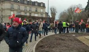 Manifestation à Soissons contre le projet de retraite