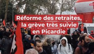 Réforme des retraites, la grève très suivie en Picardie