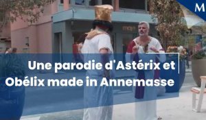Quand Annemasse commerces parodie Astérix et Obélix : Mission Cléopâtre