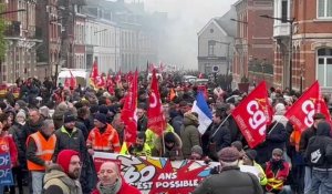 Valenciennes : des milliers de manifestants contre la réforme des retraites