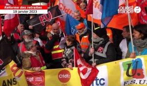 VIDÉO. À Saint-Brieuc, les syndicats unis pour cette mobilisation contre la réforme des retraites