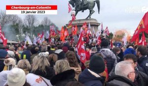 VIDÉO. À Cherbourg, les manifestants très nombreux contre la réforme des retraites 