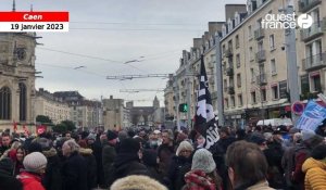 VIDÉO. Réforme des retraites : des centaines de manifestants sont déjà réunis place Saint-Pierre, à Caen