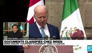Documents classifiés chez Joe Biden : le président américain plaide "l'erreur"