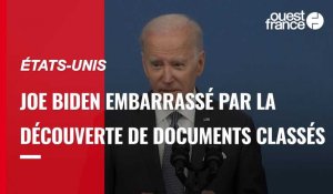 VIDÉO. États-Unis : Joe Biden embarrassé par la découverte de documents confidentiels