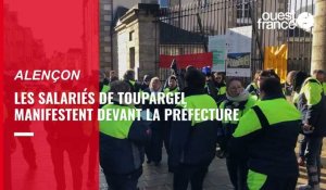 VIDÉO. Les salariés de Toupargel rassemblés devant la préfecture de l’Orne